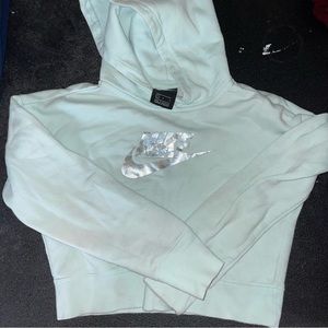 Girls nike cropped hoodie